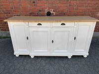 Landhaus Sideboard weiß Weichholz Anrichte